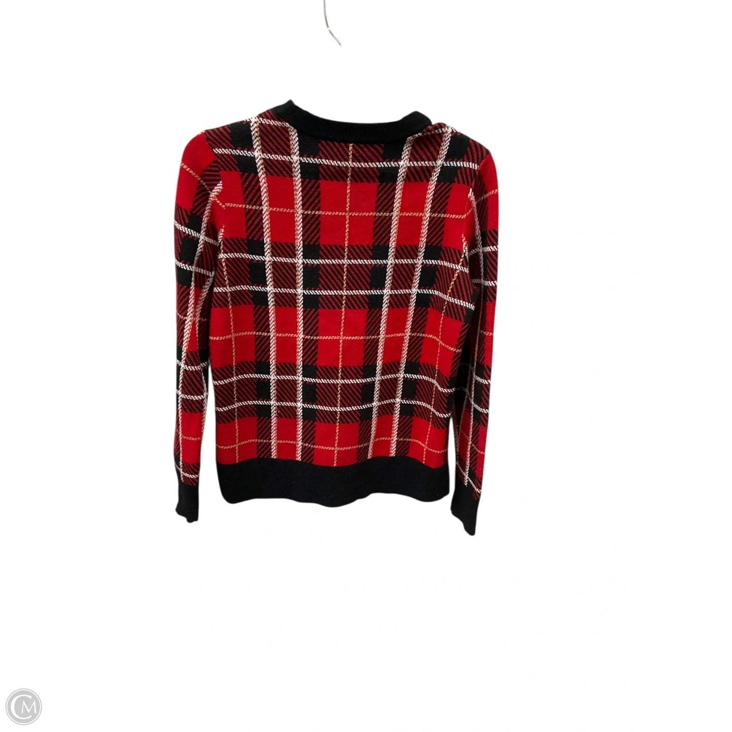 Top Long Sleeve By Charter Club In Plaid Pattern, Size: S