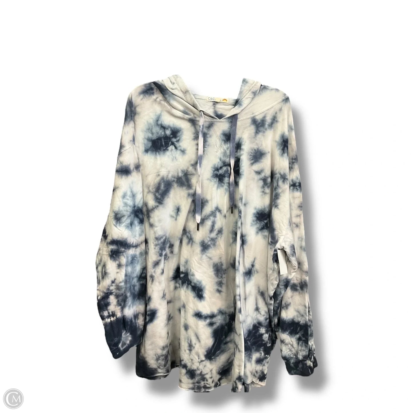 Sweatshirt Hoodie By C And C In Tie Dye Print, Size: 3x
