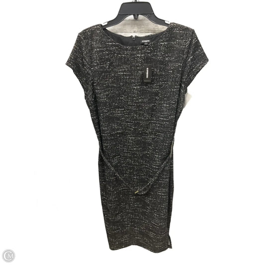 Dress Casual Midi By Express In Black & White, Size: Xl