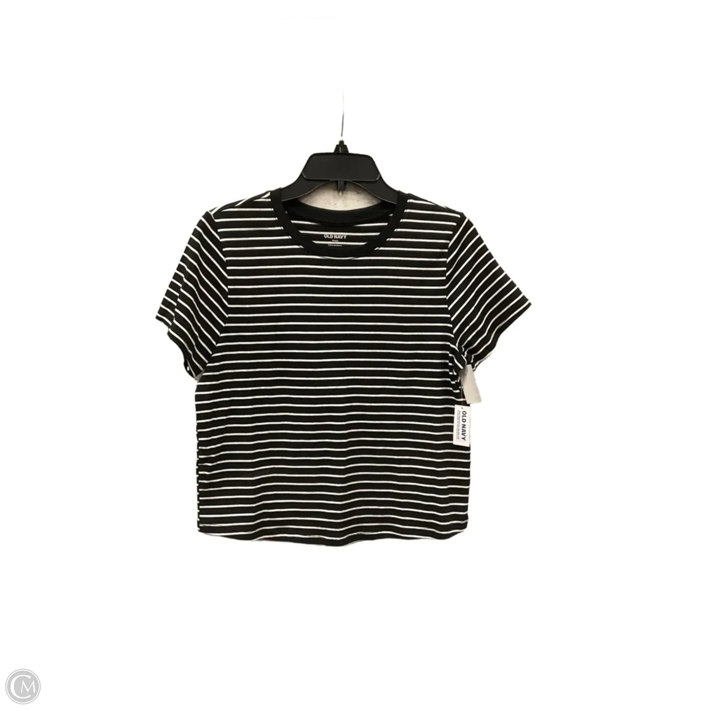 Top Short Sleeve By Old Navy In Striped Pattern, Size: L