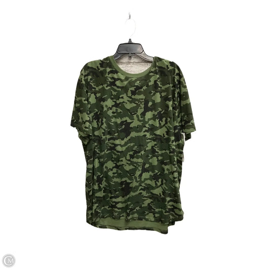 Top Short Sleeve By Clothes Mentor In Camouflage Print, Size: 2x