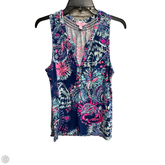 Top Sleeveless Designer By Lilly Pulitzer In Multi-colored, Size: L