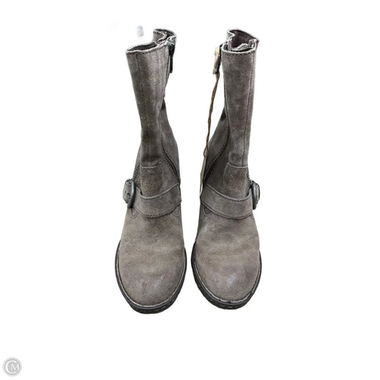 Boots Mid-calf Heels By Born In Brown, Size: 7