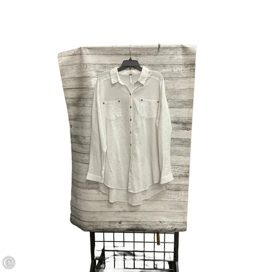Blouse Long Sleeve By Free People In White, Size: M