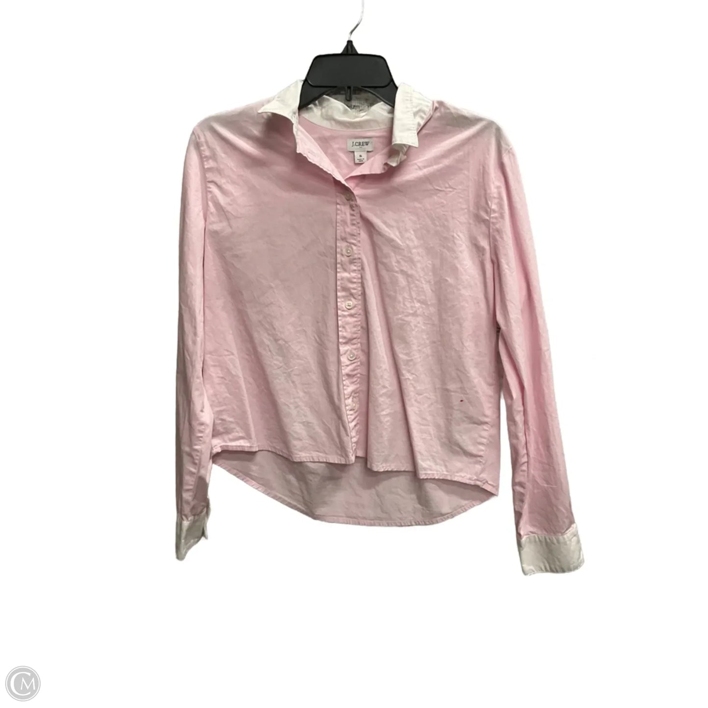 Blouse Long Sleeve By J. Crew In Pink, Size: S
