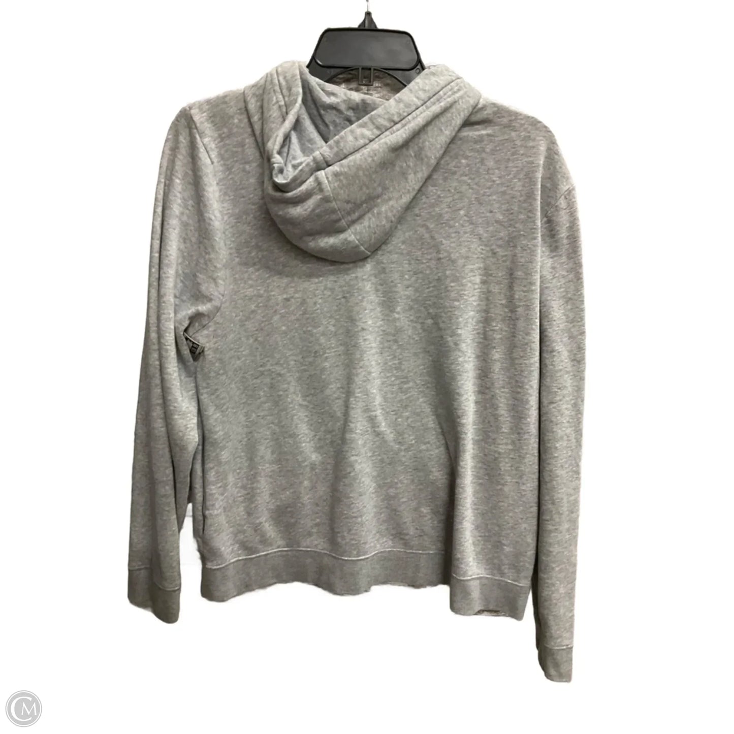 Athletic Jacket By Nike In Grey, Size: L