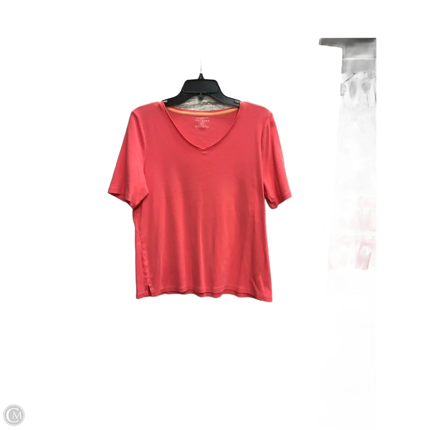 Top Short Sleeve By Talbots In Orange, Size: Xlp