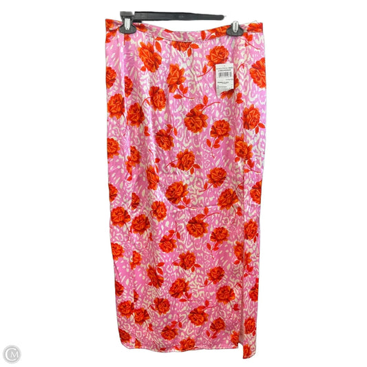 Skirt Maxi By Topshop In Floral Print, Size: 10