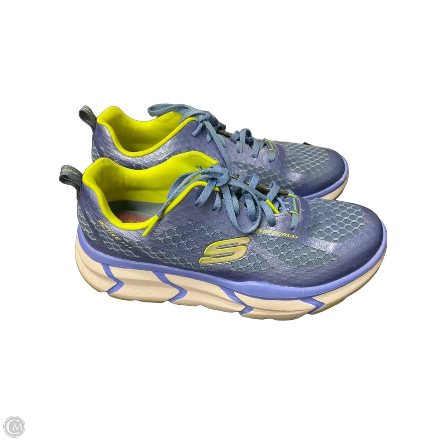 Shoes Athletic By Skechers In Blue, Size: 9.5