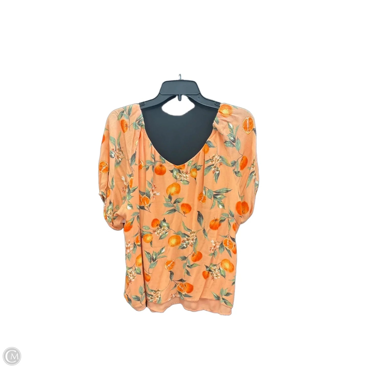 Top Short Sleeve By Loft In Orange, Size: Xl