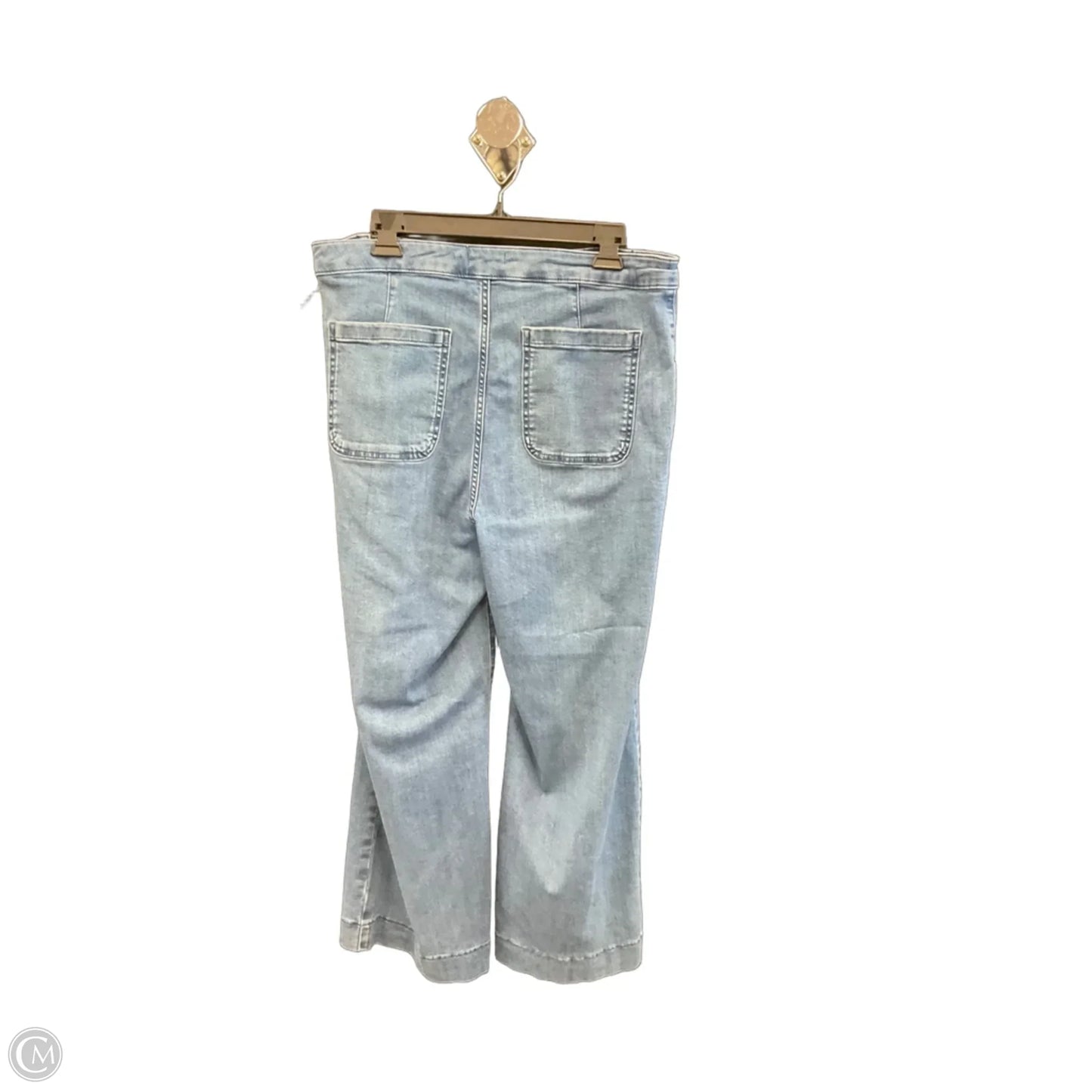 Jeans Wide Leg By Clothes Mentor In Blue Denim, Size: 16