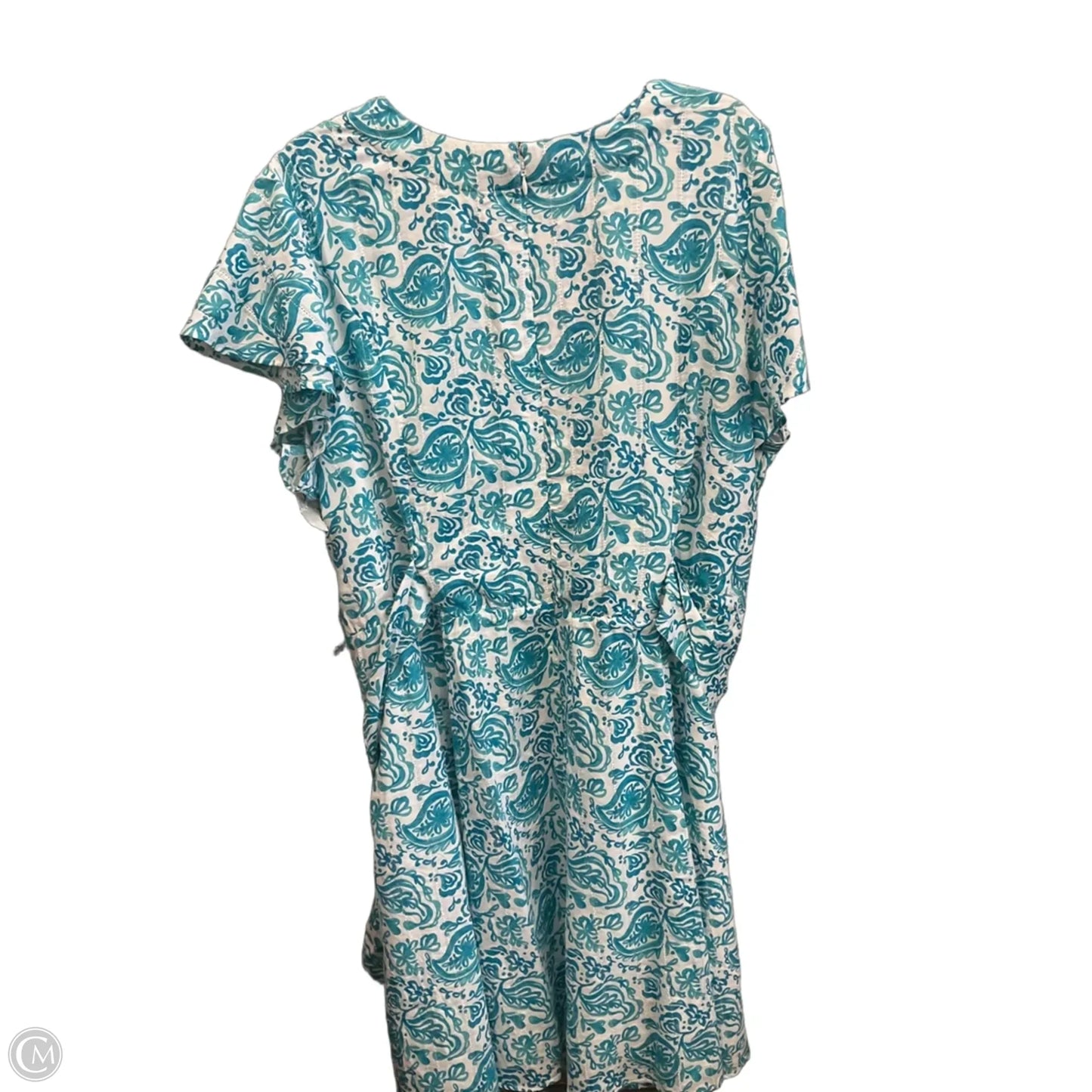 Dress Casual Midi By Lane Bryant In Blue & White, Size: 2x