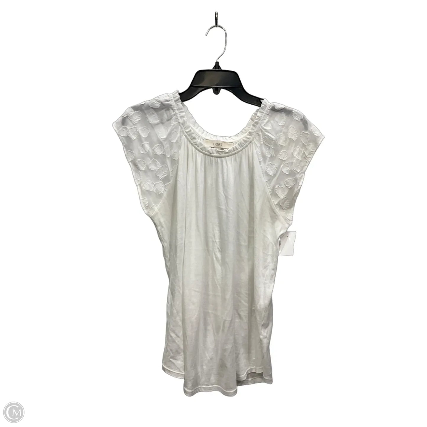Top Sleeveless By Loft In White, Size: S
