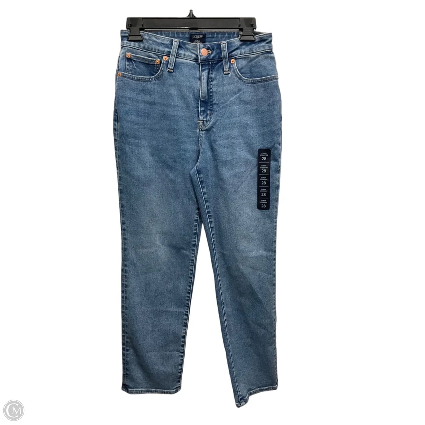 Jeans Straight By J. Crew In Blue Denim, Size: 6