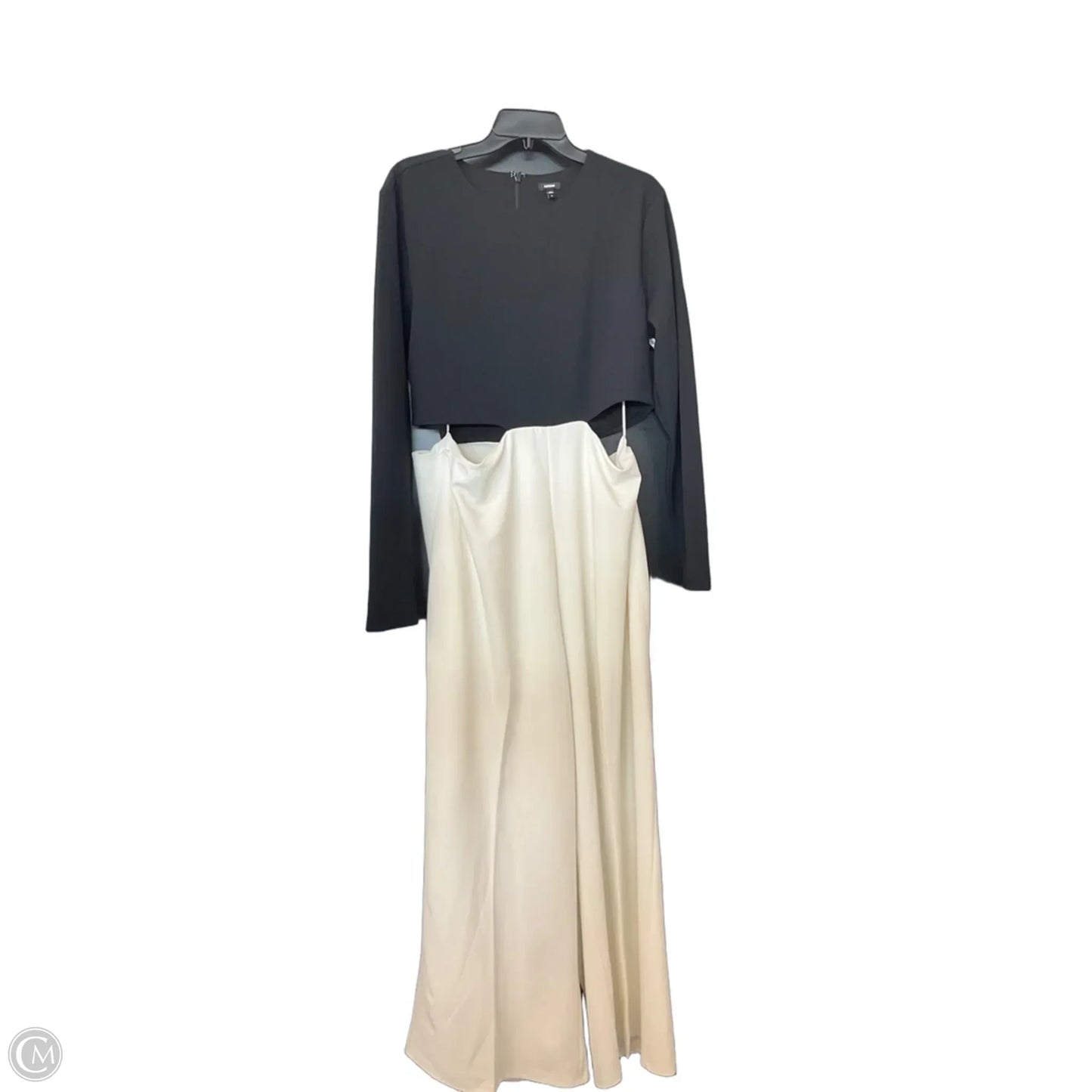 Jumpsuit By Express In Black & Cream, Size: 16