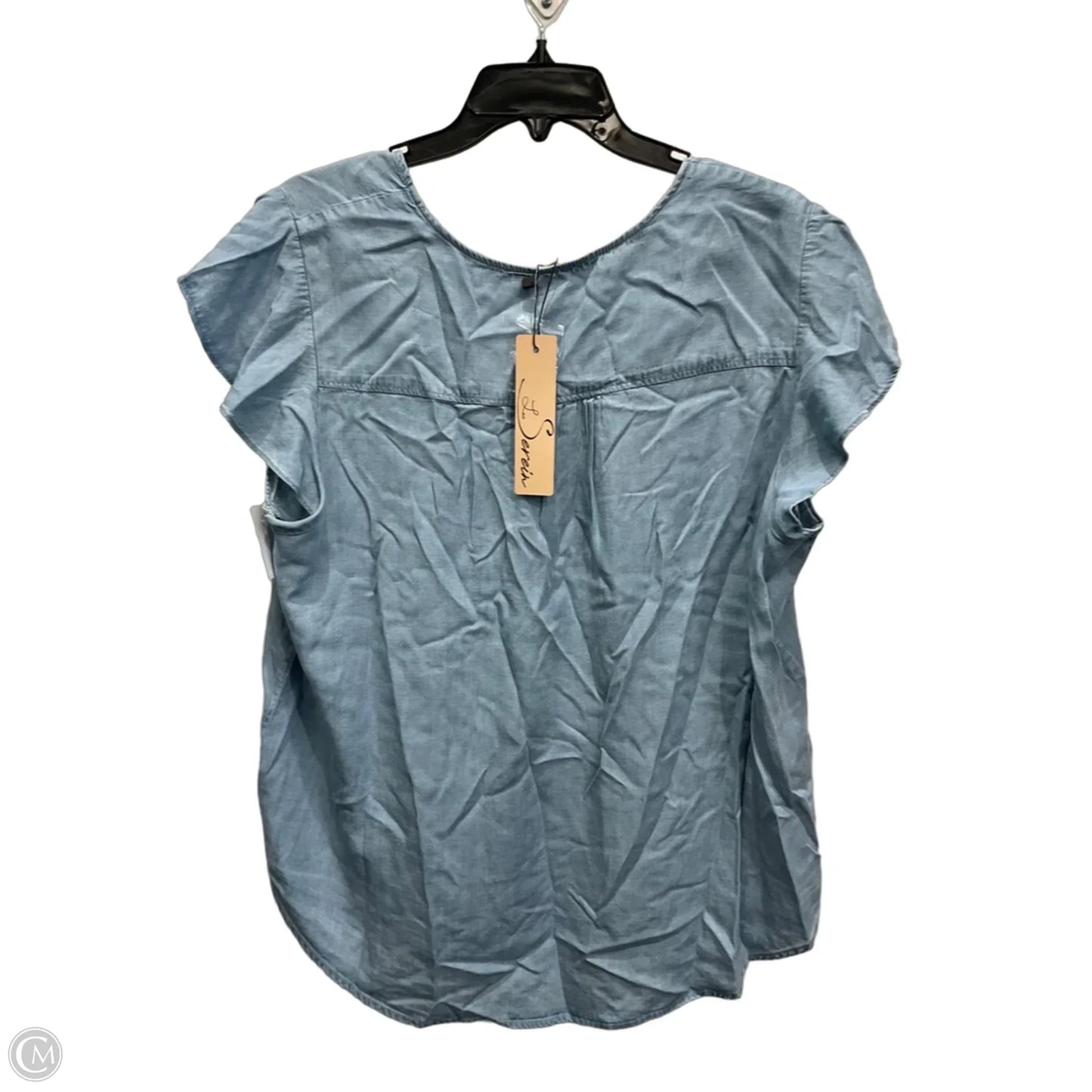 Top Sleeveless By Clothes Mentor In Blue, Size: Xl