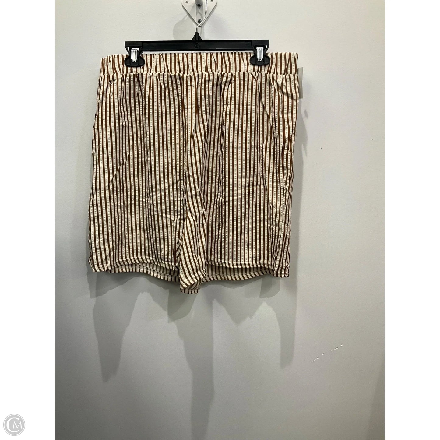 Shorts By Clothes Mentor In Striped Pattern, Size: 1x