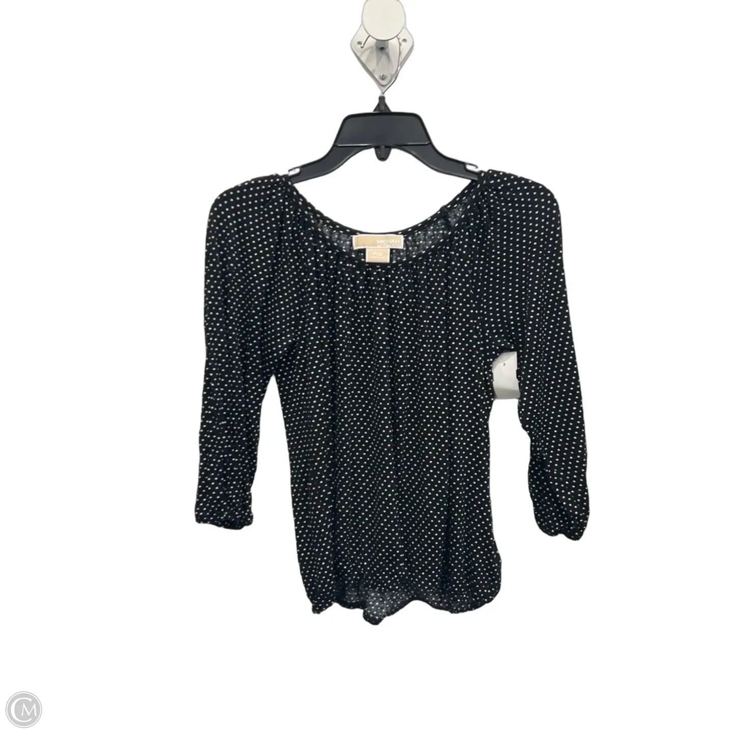 Top 3/4 Sleeve By Michael By Michael Kors In Polkadot Pattern, Size: Sp