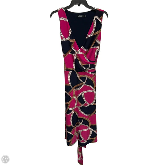 Dress Casual Midi By Lauren By Ralph Lauren In Multi-colored, Size: Xl