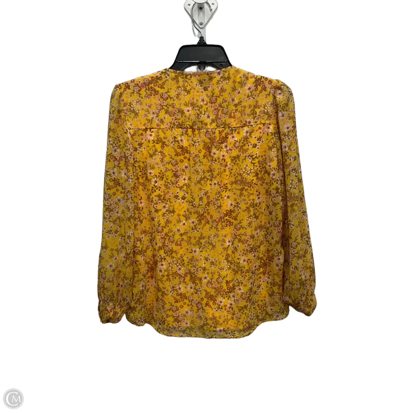 Top Long Sleeve By 1.state In Yellow, Size: M