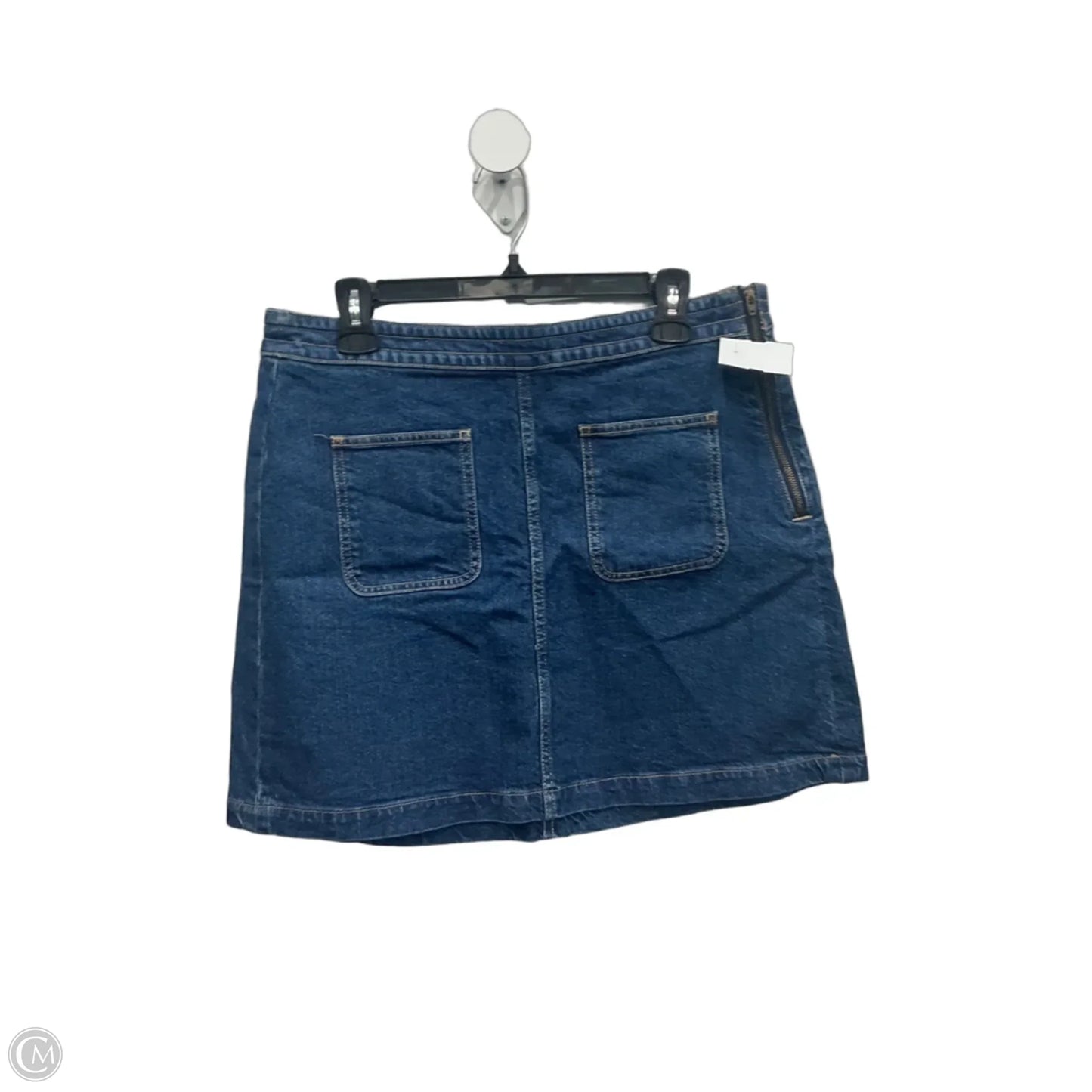 Skirt Midi By Loft In Blue Denim, Size: M