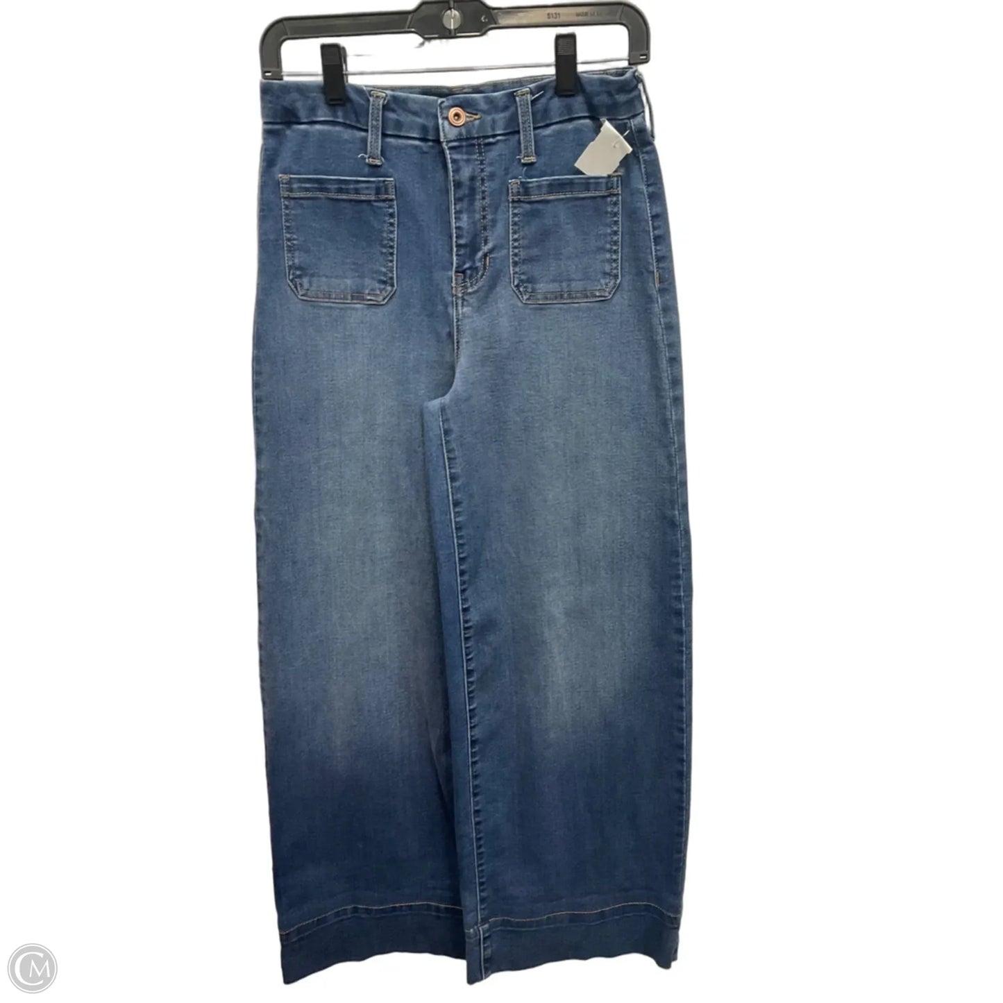 Jeans Wide Leg By Bcbgmaxazria In Blue Denim, Size: 6