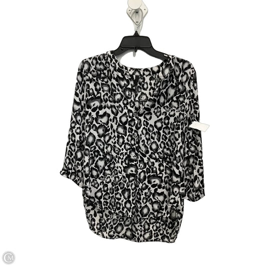Top 3/4 Sleeve By Clothes Mentor In Black & White, Size: S