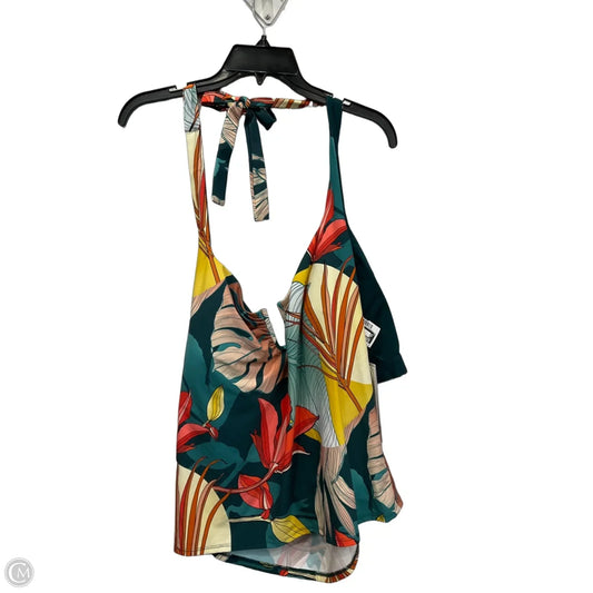 Swimsuit Top By Calia In Multi-colored, Size: 3x