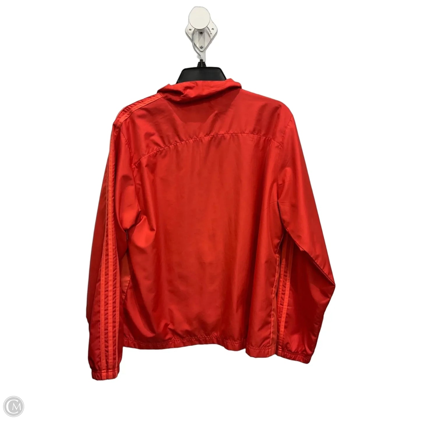 Athletic Jacket By Adidas In Orange, Size: Xl