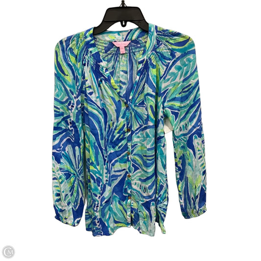 Top Long Sleeve Designer By Lilly Pulitzer In Multi-colored, Size: S