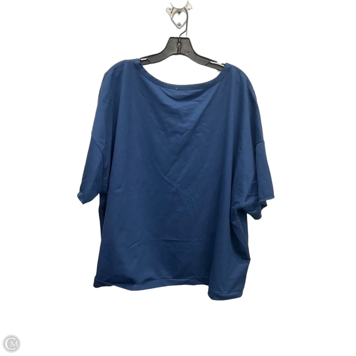 Top Short Sleeve By Bibi In Blue, Size: Xl