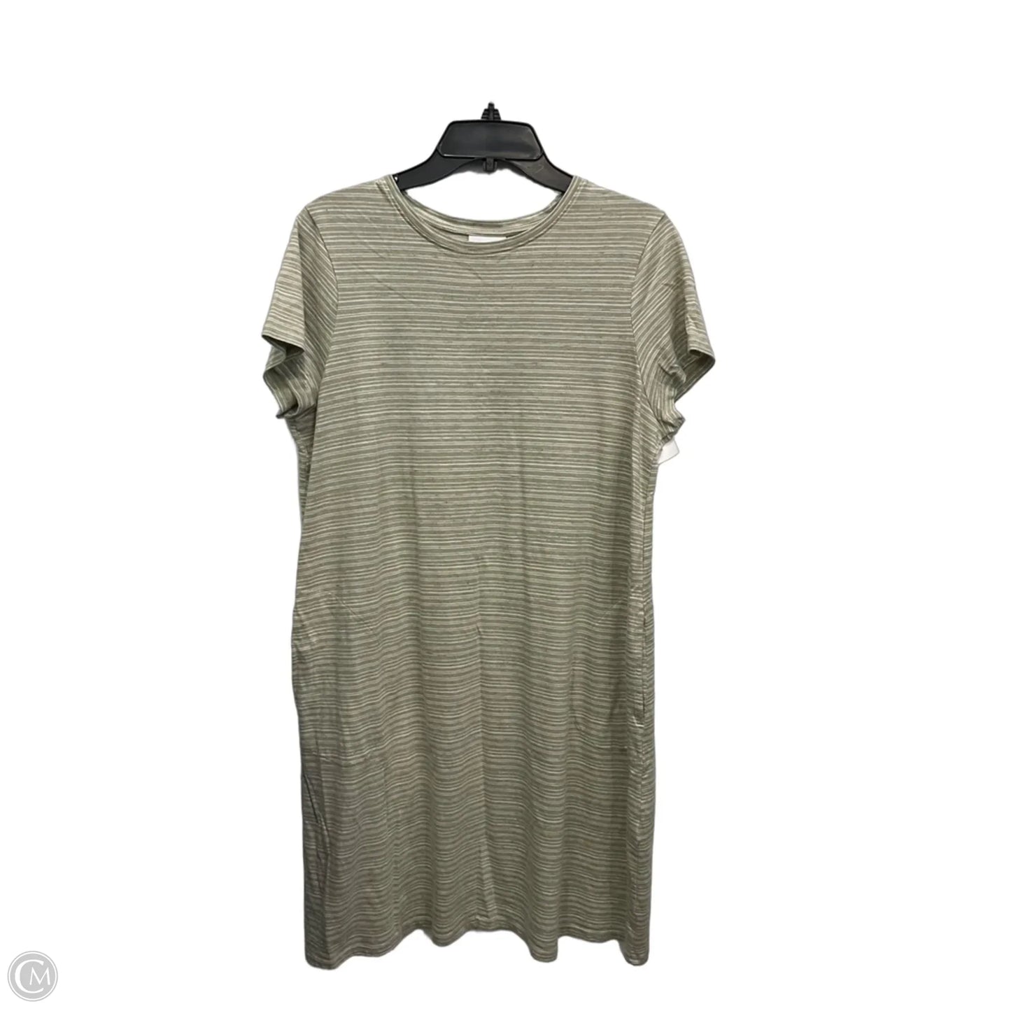 Top Short Sleeve By Pure Jill In Striped Pattern, Size: L