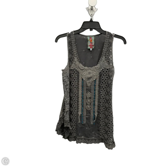 Top Sleeveless By Johnny Was In Grey, Size: Xs