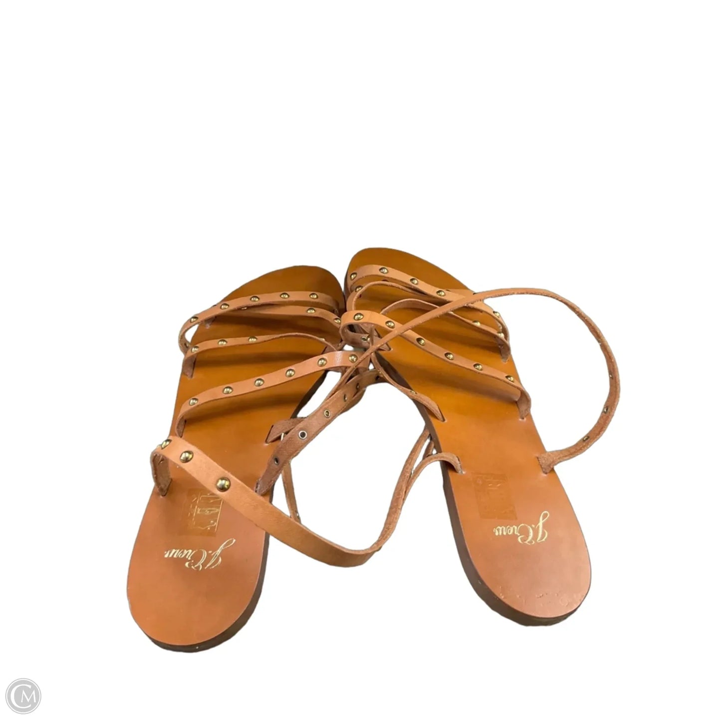 Sandals Flats By J. Crew In Tan, Size: 9