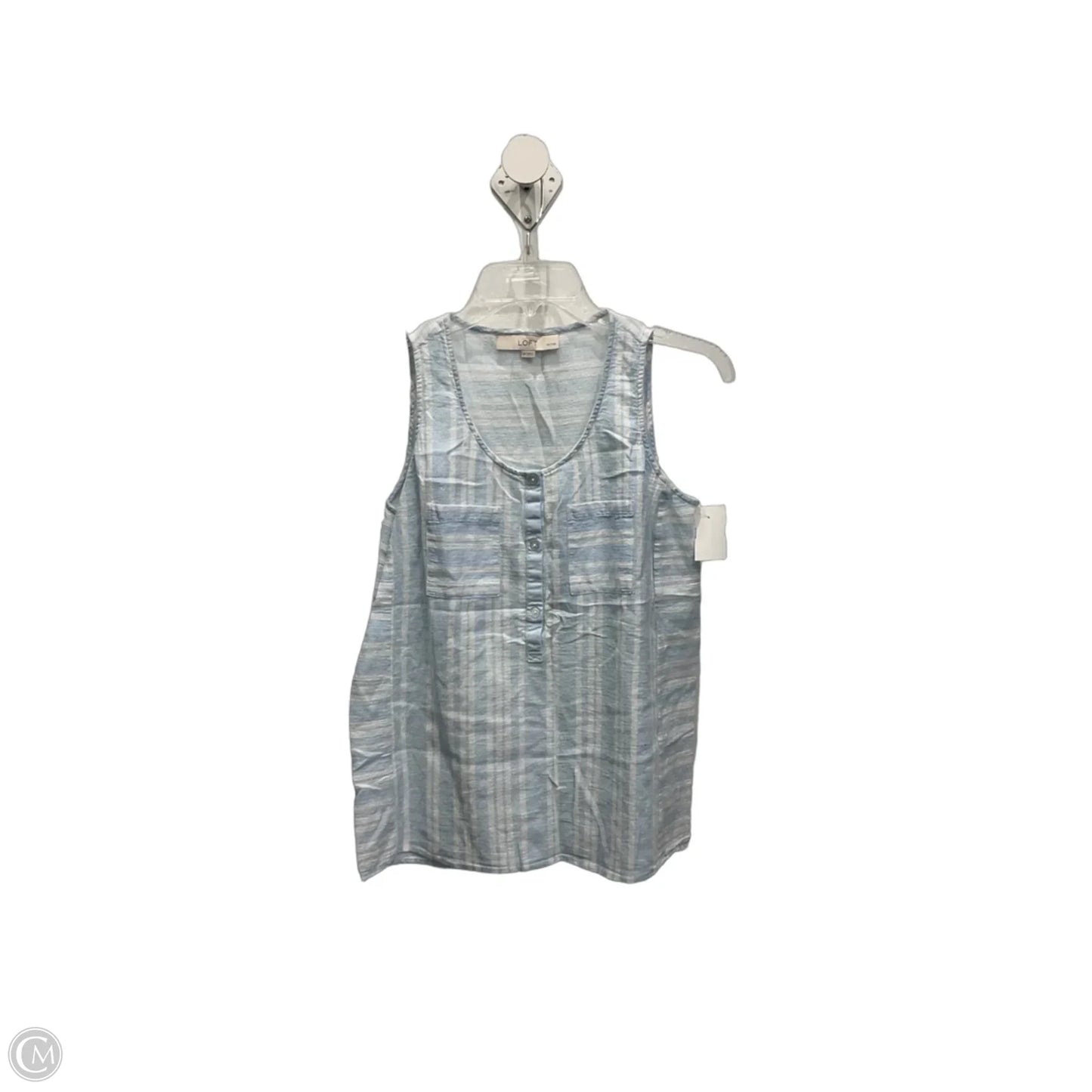 Top Sleeveless By Loft In Blue, Size: Sp