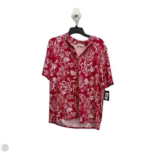 Top Short Sleeve By Blumin In Floral Print, Size: L