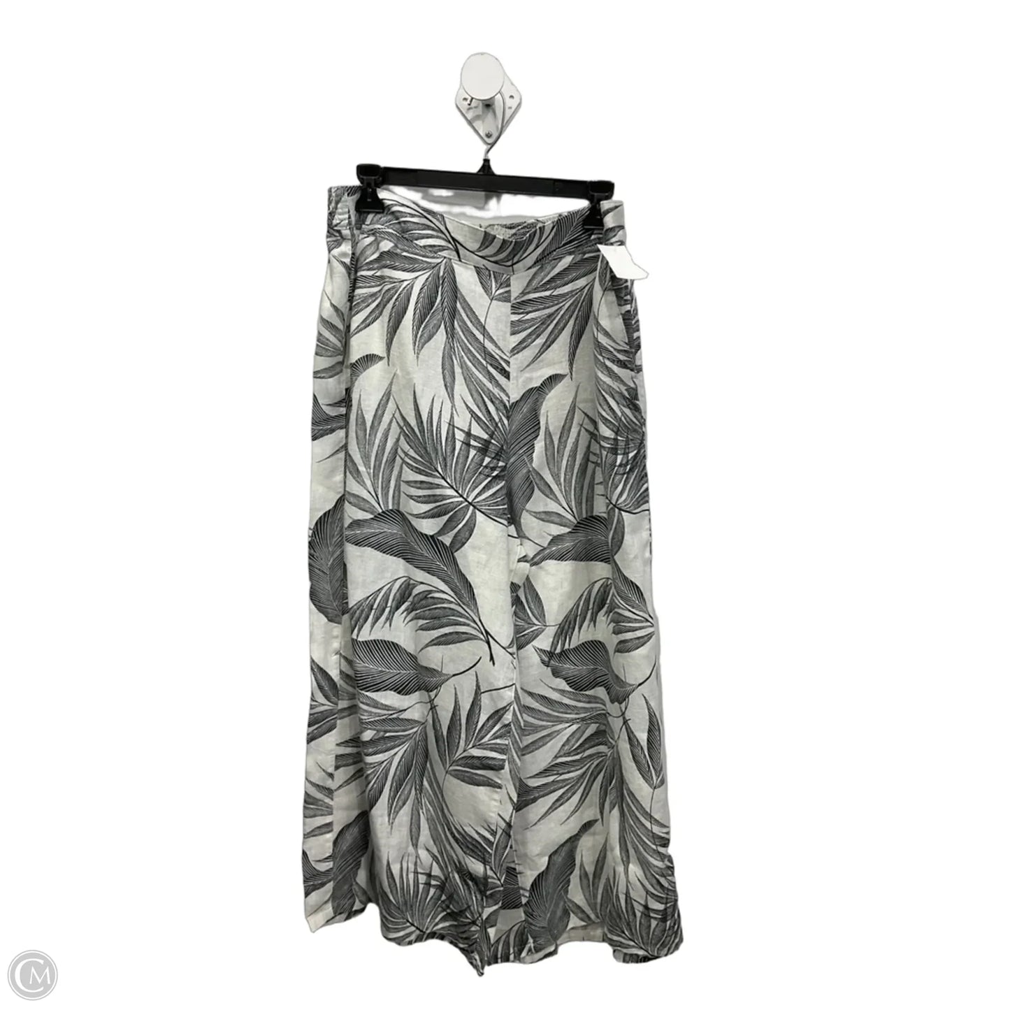 Pants Linen By Tahari In Black & White, Size: Xl
