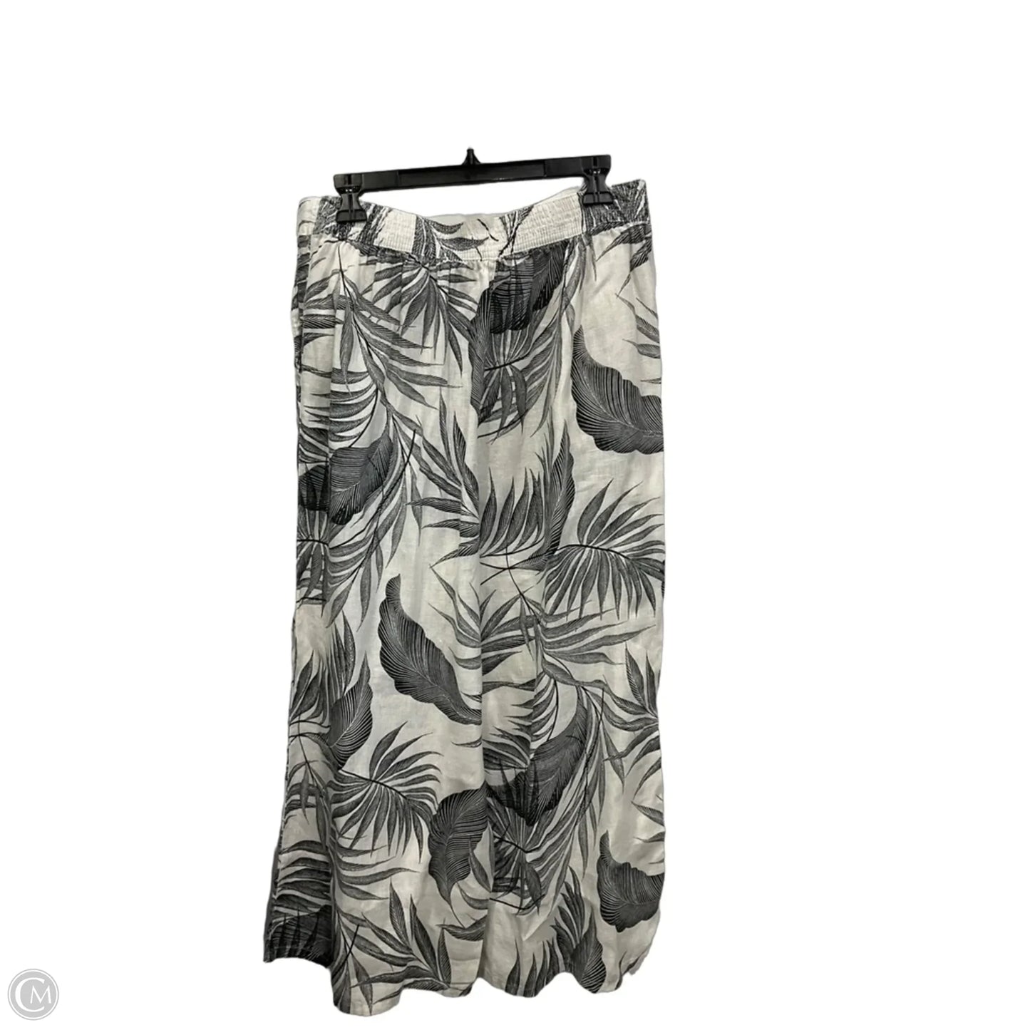 Pants Linen By Tahari In Black & White, Size: Xl