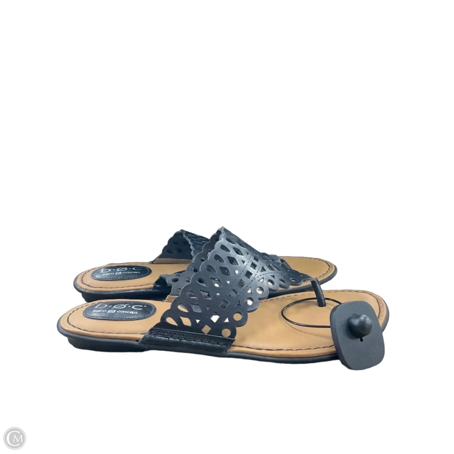 Sandals Flip Flops By Clothes Mentor In Black, Size: 10