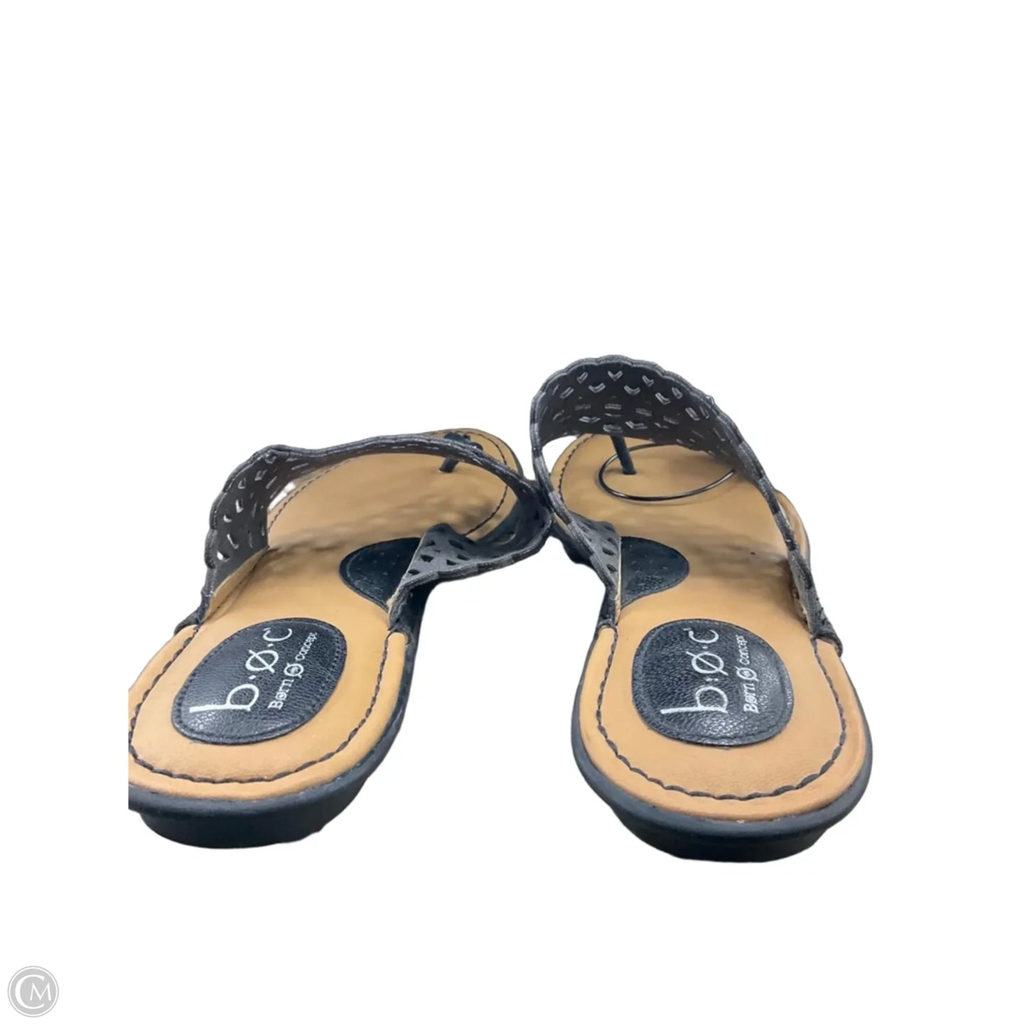 Sandals Flip Flops By Clothes Mentor In Black, Size: 10