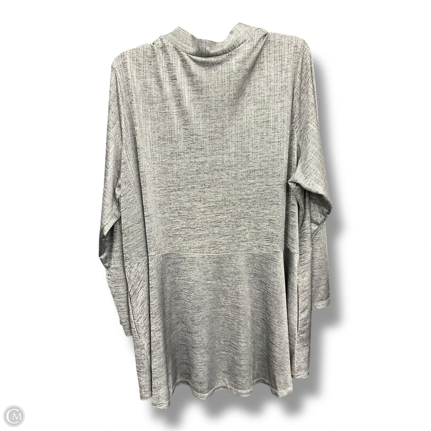 Cardigan By Susan Graver In Grey, Size: 2x