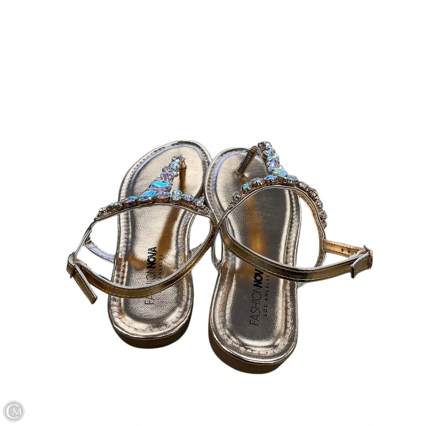 Sandals Flats By Fashion Nova In Multi-colored, Size: 7