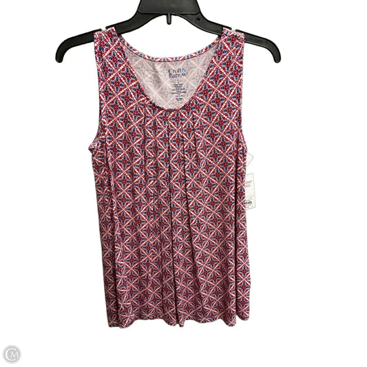 Top Sleeveless By Croft And Barrow In Multi-colored, Size: S
