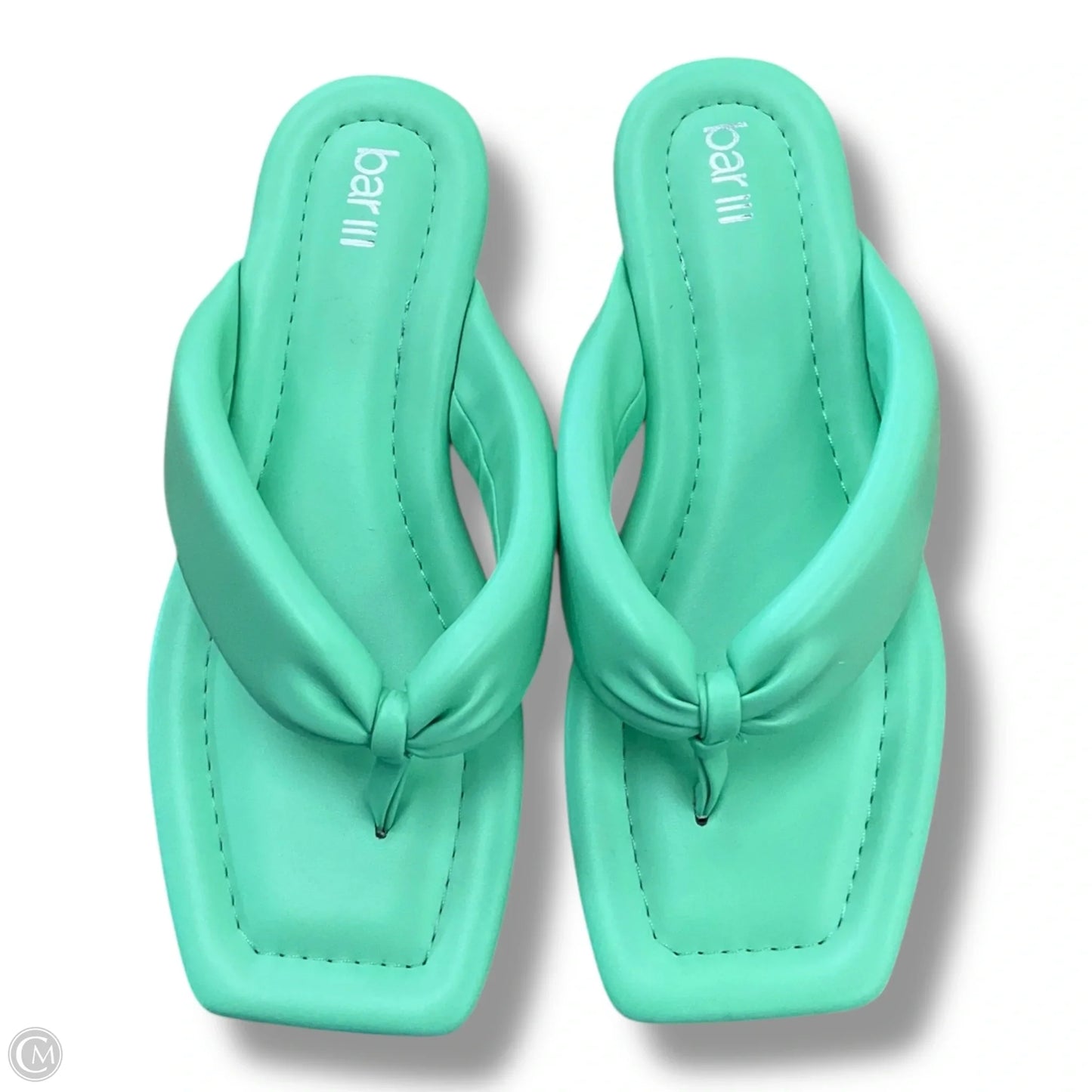 Sandals Flats By Bar Iii In Green, Size: 7.5