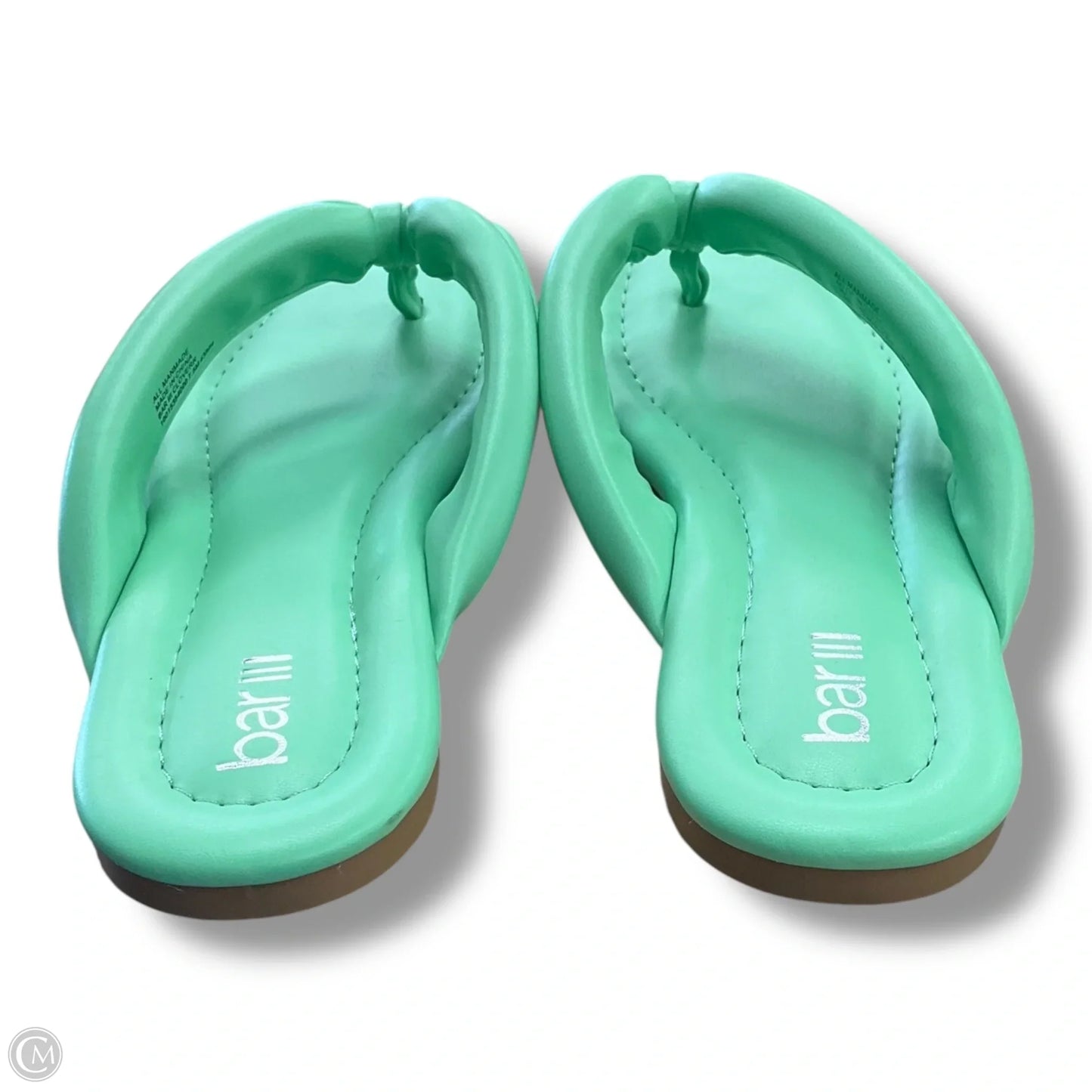 Sandals Flats By Bar Iii In Green, Size: 7.5