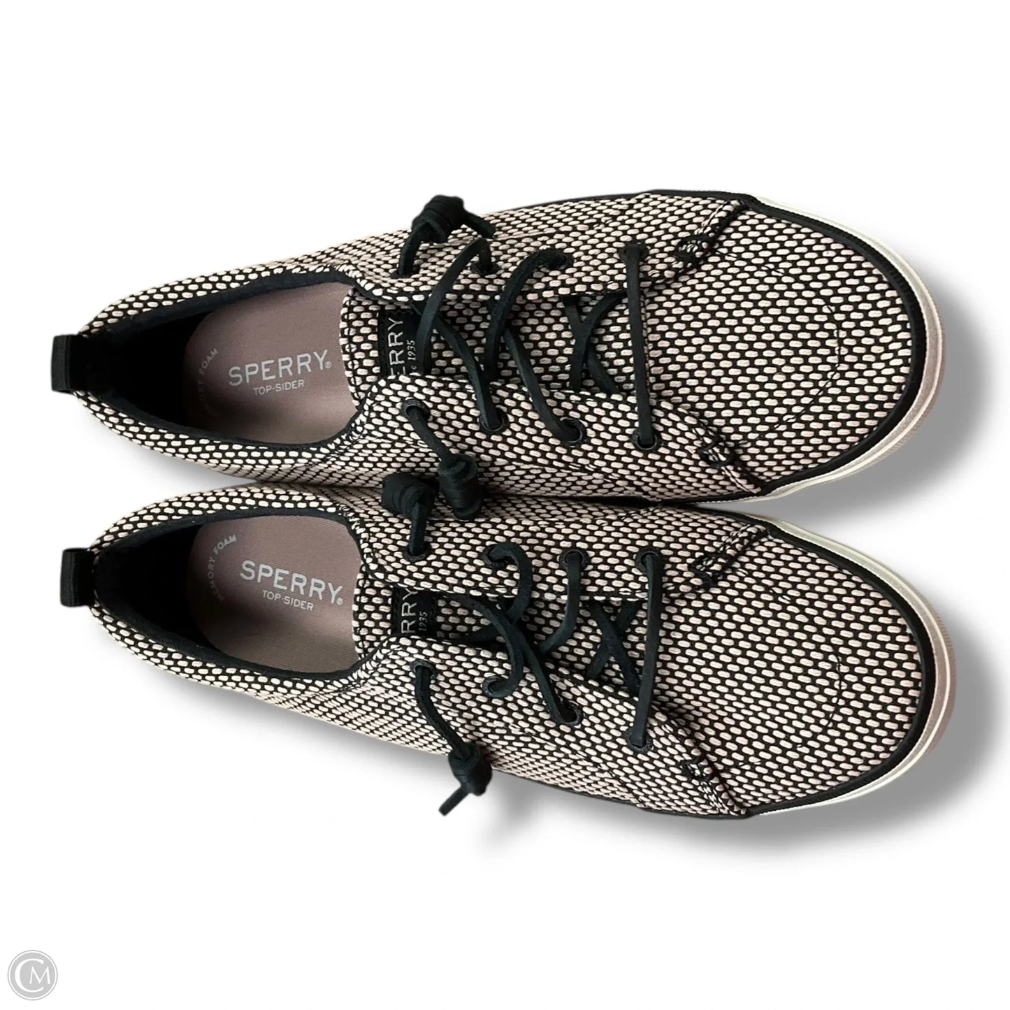 Shoes Flats By Sperry In Black & Tan, Size: 10