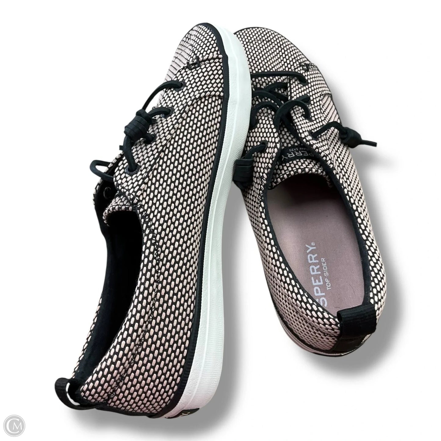 Shoes Flats By Sperry In Black & Tan, Size: 10