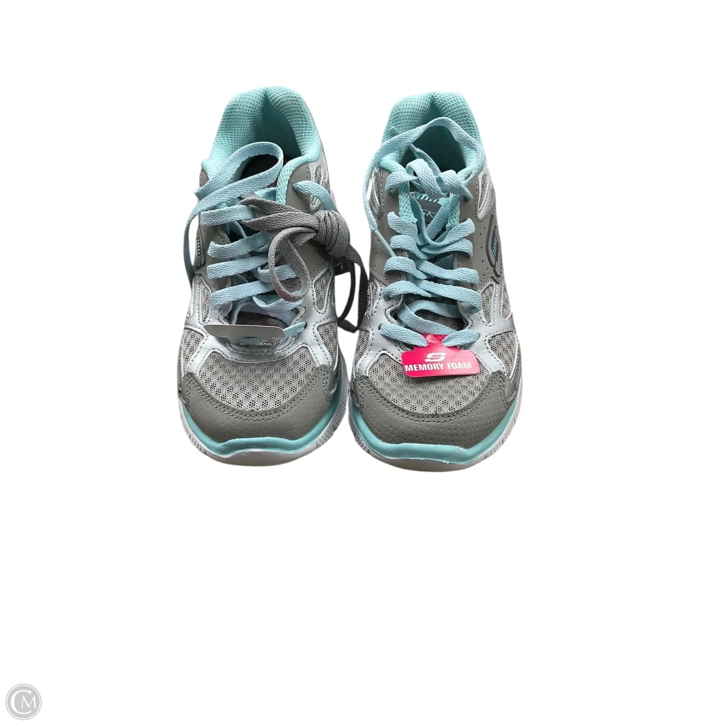 Shoes Athletic By Skechers In Blue & Grey, Size: 6