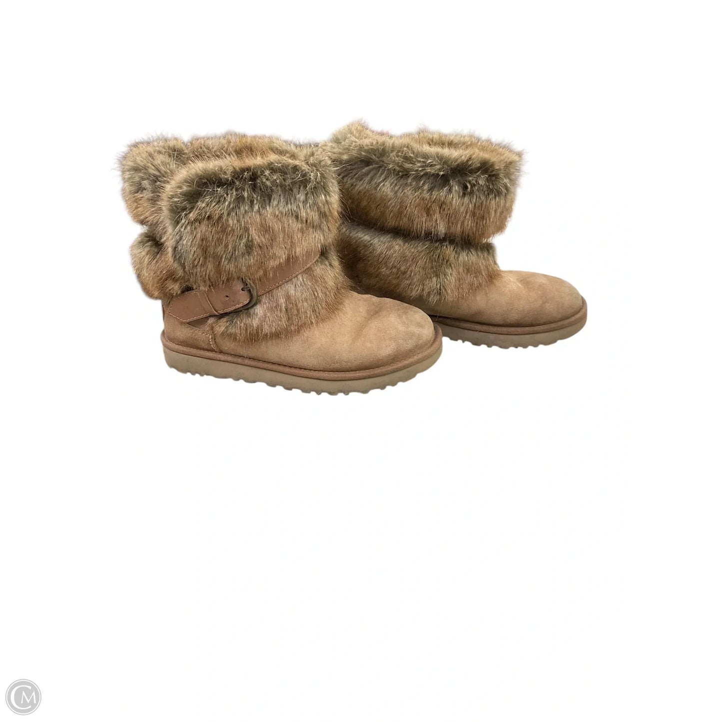 Boots Designer By Ugg In Brown, Size: 8