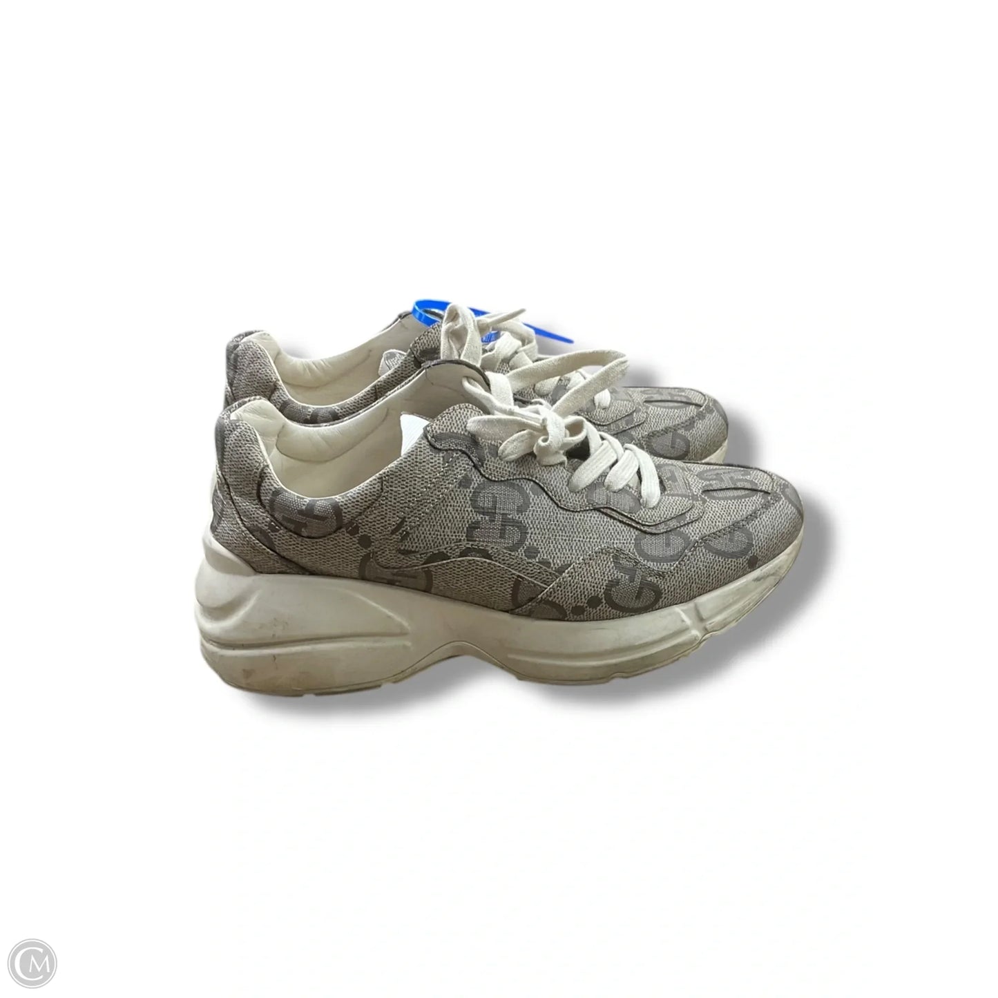 Shoes Luxury Designer By Gucci In Tan, Size: 6.5